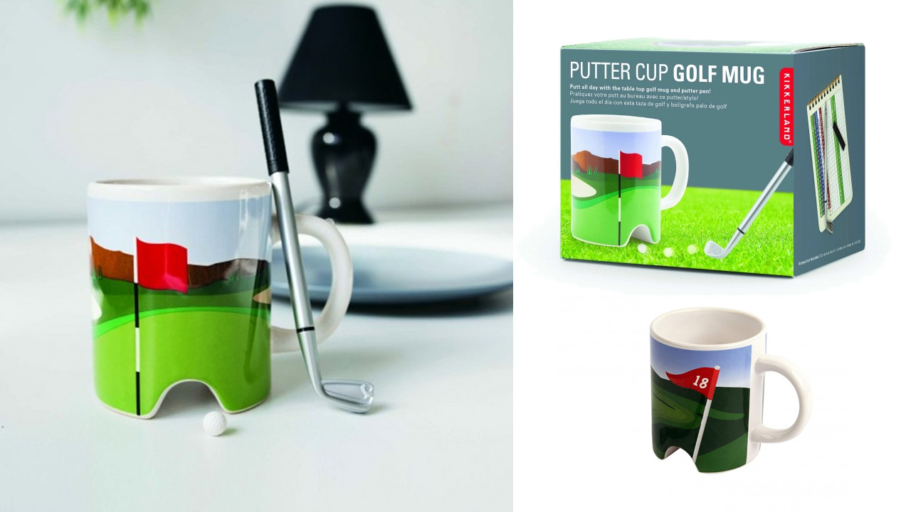 Putter Cup Golf Mug With Pen