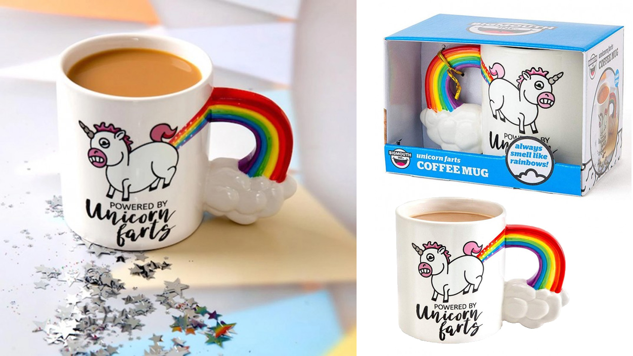 The Giant Unicorn Farts Coffee Mug