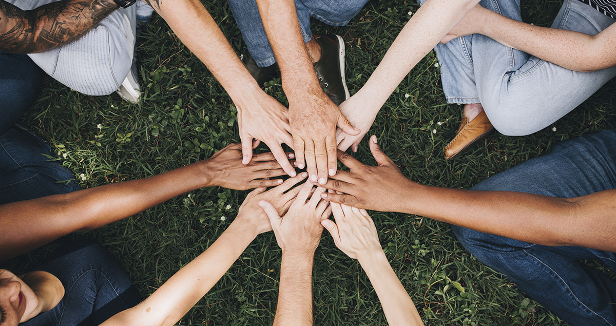 Community Hands Touching