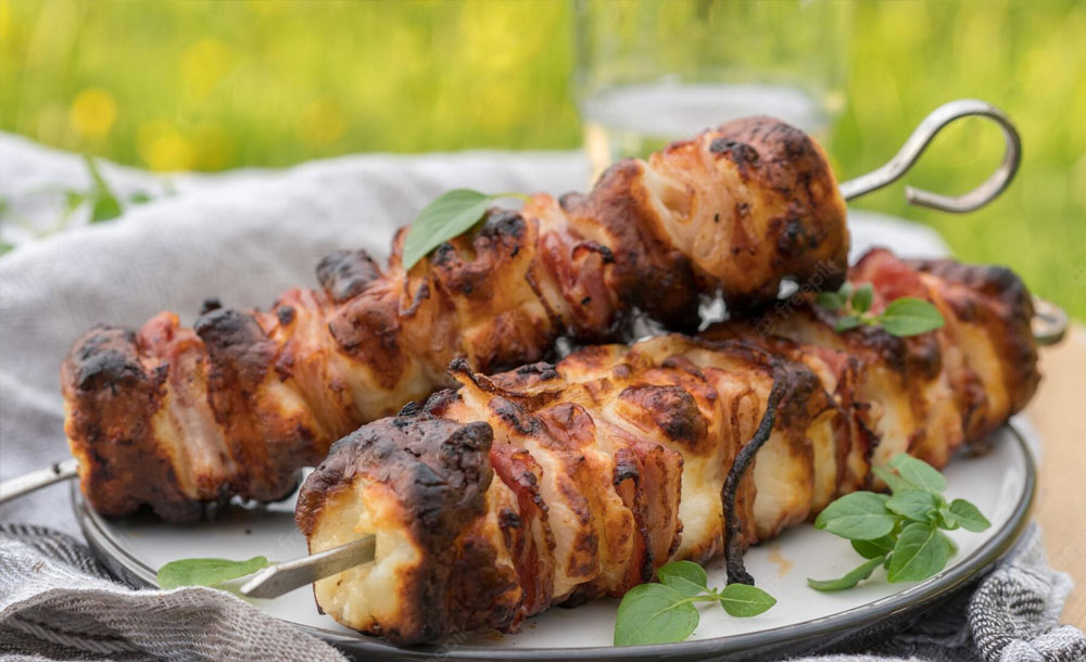 Grilled Halloumi Skewers