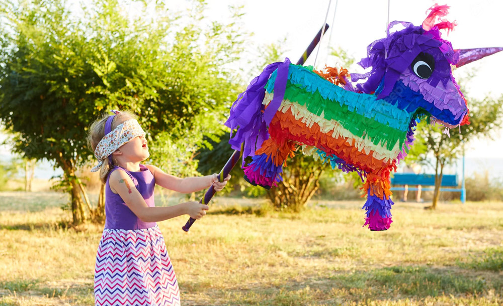 Pinata Girl Hitting